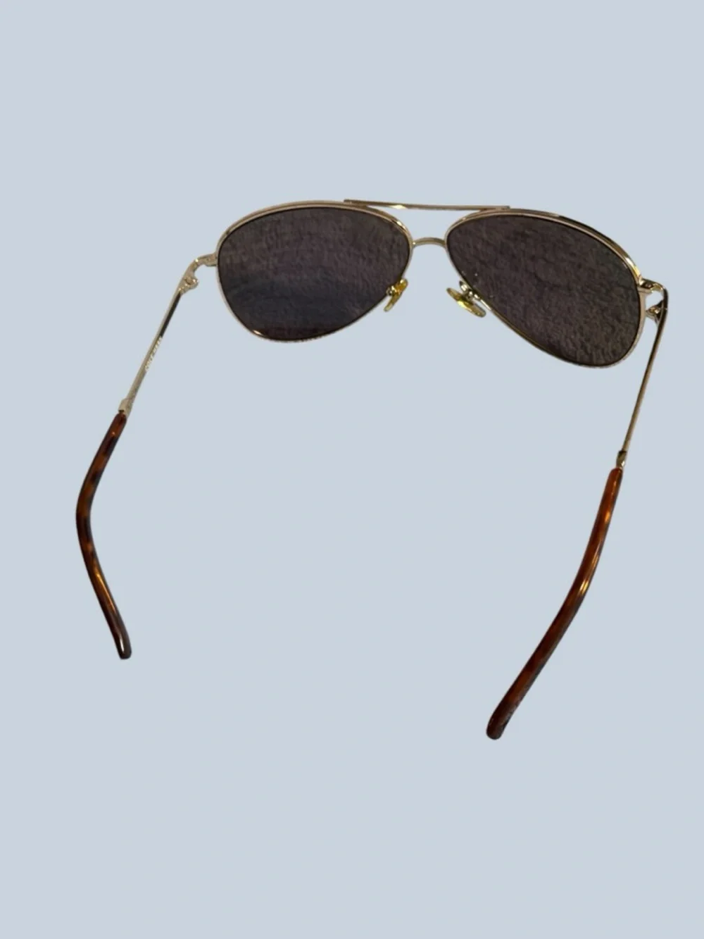 Unisex Aviator Sunglasses with Blue-Green Mirrored Lenses